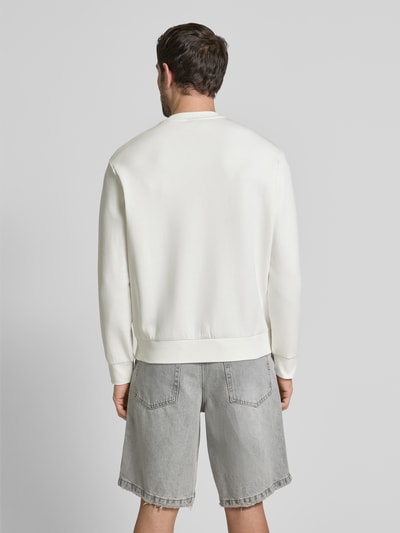 ARMANI EXCHANGE Sweatshirt mit Label-Stitching Offwhite 5