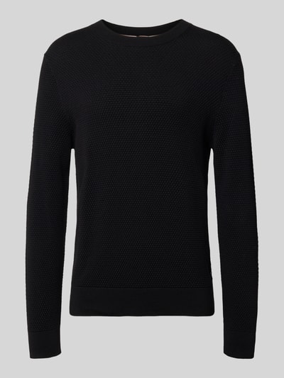 BOSS Regular Fit Pullover aus reiner Baumwolle Modell 'Lalex' Black 1