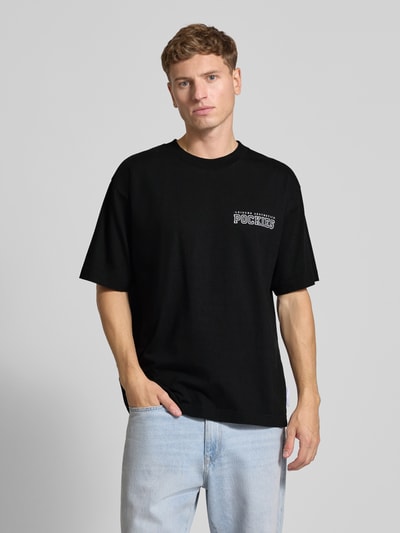 POCKIES T-Shirt mit Label-Print Black 4