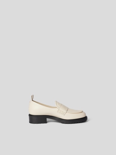 Aeyde Penny Loafer mit Mokassin-Naht Offwhite 5