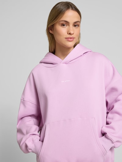 OH APRIL Oversized Hoodie aus Baumwoll-Mix Lila 3