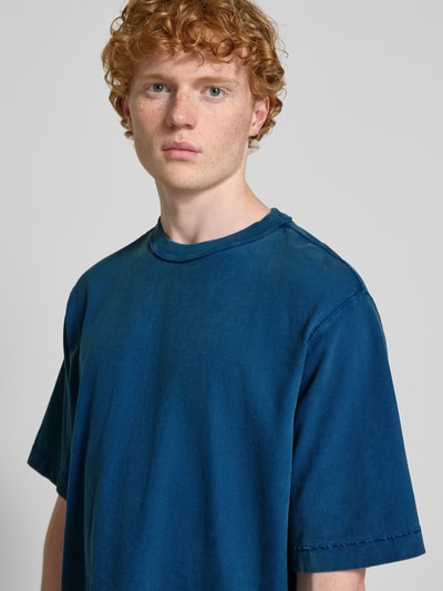 REVIEW Boxy fit T-shirt en ronde hals Donkerblauw - 3