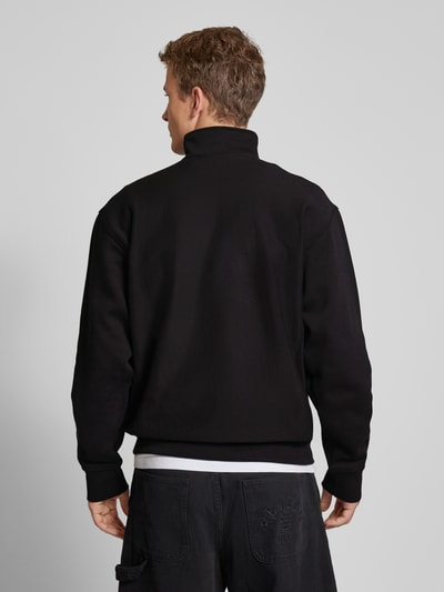 Carhartt Work In Progress Sweatshirt mit Troyer-Kragen Modell 'AMERICAN SCRIPT' Black 5