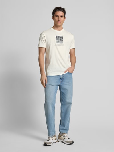 ARMANI EXCHANGE Regular fit T-shirt van puur katoen Wit - 1