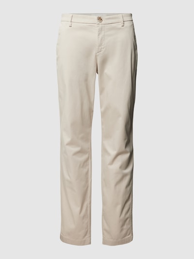 Bruun & Stengade Slim Fit Chino mit Viskose-Anteil Modell 'OLAV' Offwhite 2