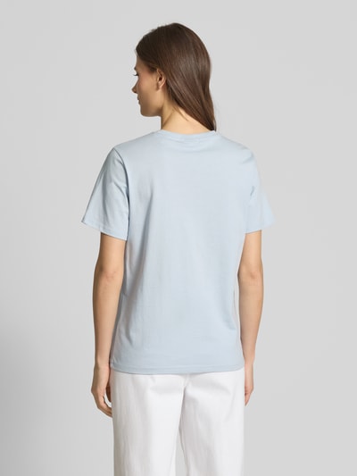 Scotch & Soda T-shirt z okrągłym dekoltem Jasnoniebieski 5