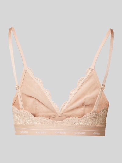 Guess Triangel-BH mit Spitzenbesatz Modell 'JANE' Beige 3