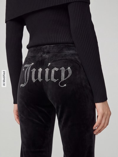 Juicy Couture Jogpants z trokiem Czarny 3