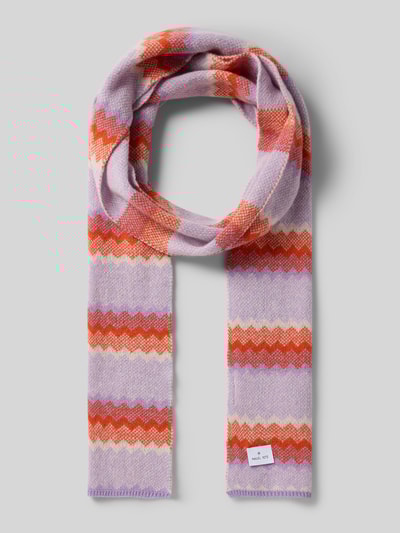 Manuel Ritz Sjaal met labeldetail Wit - 1