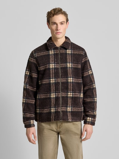 Forét Overhemdjack met ritssluiting Middenbruin - 4