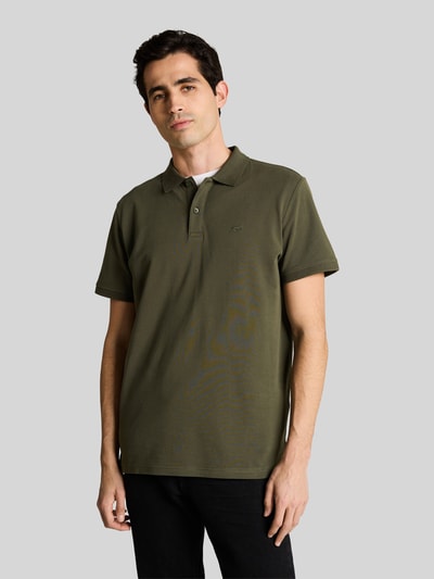 Tom Tailor Regular Fit Poloshirt aus reiner Baumwolle  Oliv 4