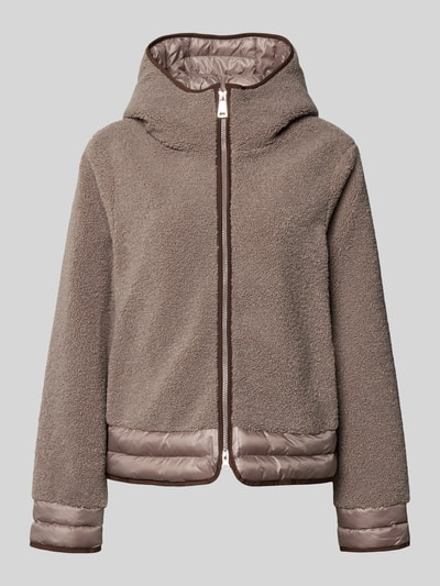 FUCHS SCHMITT Teddyjacke mit Kapuze Taupe 2
