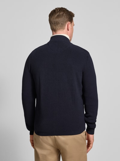 Fynch-Hatton Strickjacke mit Reißverschluss Marine 5