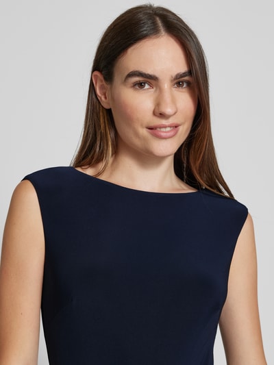 Lauren Ralph Lauren Avondjurk met tailleriem, model 'NOELLA' Donkerblauw - 3