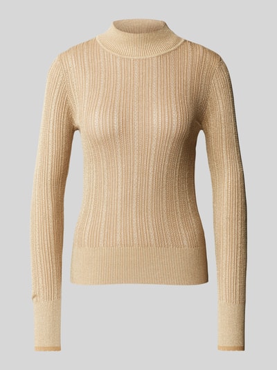 Scotch & Soda Strickpullover mit Stehkragen Gold 1