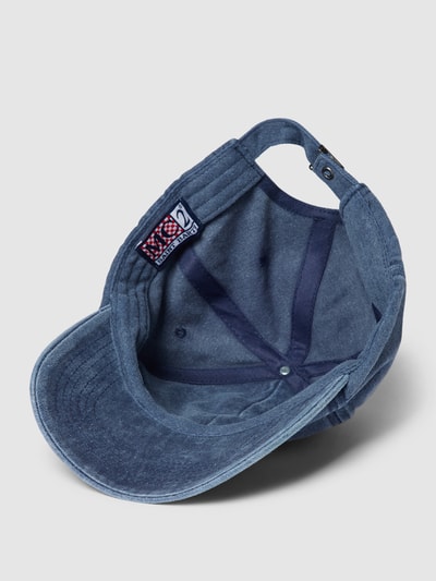 MC2 Saint Barth Basecap mit Motiv-Stitching Modell 'DAVIS' Blau 2