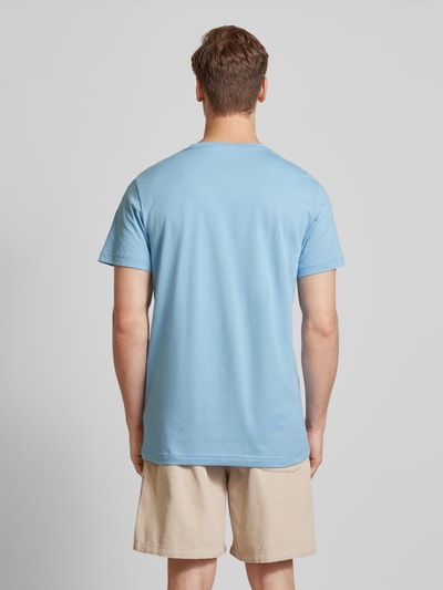 Calvin Klein Jeans T-shirt met labelbadge, model 'CK EMBRO' Lichtblauw - 5