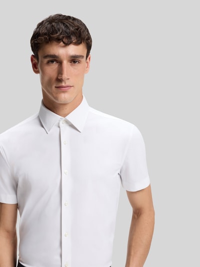 BOSS Slim Fit Businesshemd mit kurzem Arm Modell 'P-HANK-K-SH-262' Weiss 3