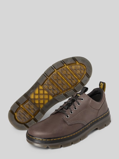 Dr. Martens Buty sznurowane z detalem z logo Antracytowy 4