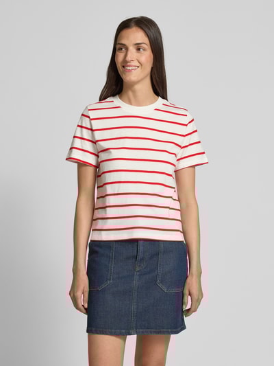 s.Oliver RED LABEL Regular fit T-shirt van puur katoen Wit - 4