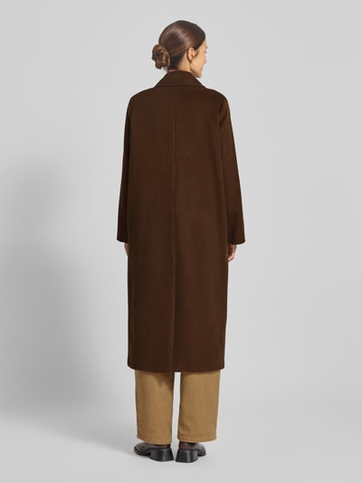Weekend Max Mara Relaxed Fit Mantel aus Woll-Alpaka-Mix Modell 'ZUFOLO' Schoko 5