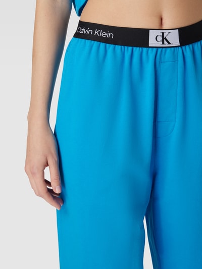 Calvin Klein Underwear Sweatpants mit elastischem Label-Bund Modell 'CK 1996' Blau 3