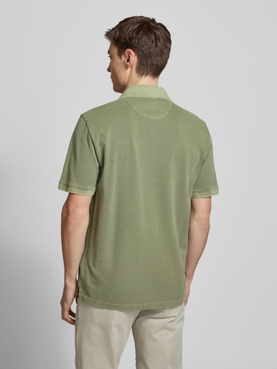 Gant Regular Fit Poloshirt von Label-Stitching Modell 'SUNFADED' Schilf 5