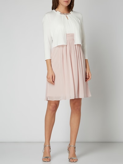 Jake*s Cocktail Cocktailkleid aus Chiffon mit Ziersteinbesatz  Rose Melange 1