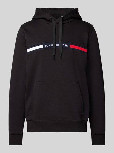 Tommy Hilfiger Hoodie met labelstitching Zwart - 2