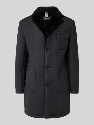 Cinque Lange jas met knoopsluiting, model 'LORD' Zwart - 2
