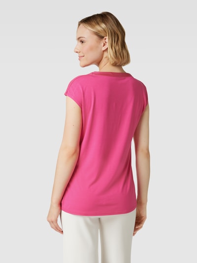 comma T-Shirt mit Tunikakragen Pink 5