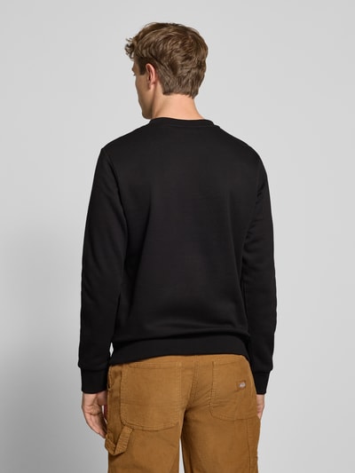 Jack & Jones Sweatshirt met labelprint, model 'BRANDY' Zwart - 5