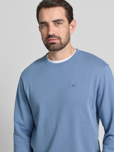 Scotch & Soda Sweatshirt mit Label-Detail Hellblau 3