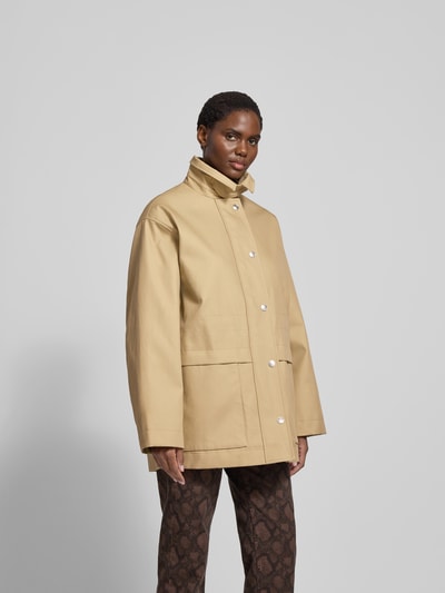 ROTATE Jacke mit Label-Stitching Sand 4