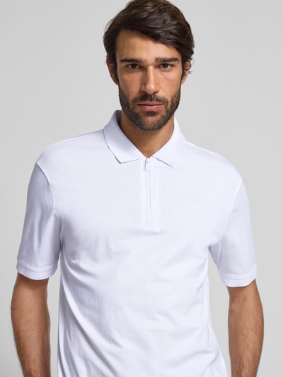 ARMANI EXCHANGE Koszulka polo z krótkim zamkiem błyskawicznym Biały 3