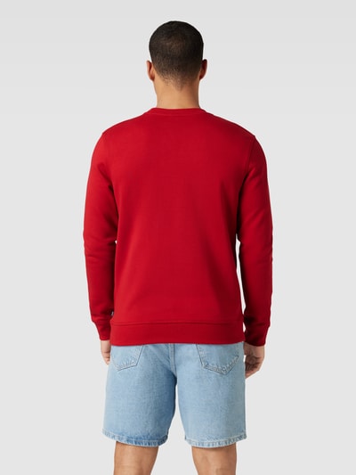 JOOP! Jeans Bluza z nadrukiem z logo model ‘Salazar’ Ciemnoczerwony 5