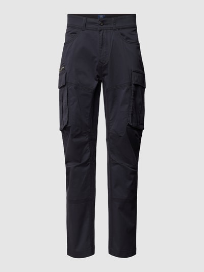 MCNEAL Loose Fit Cargohose in unifarbenem Design Marine 2