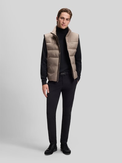 BOSS Green Regular Fit Rollkragenpullover aus Woll-Mix Black 1