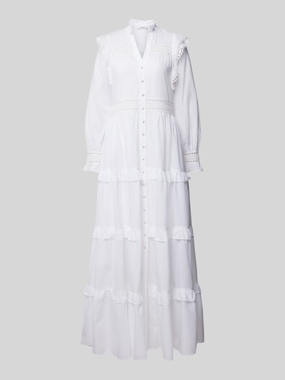 Ivy Oak Maxi-jurk met knoopsluiting, model 'DENISA' Offwhite - 2