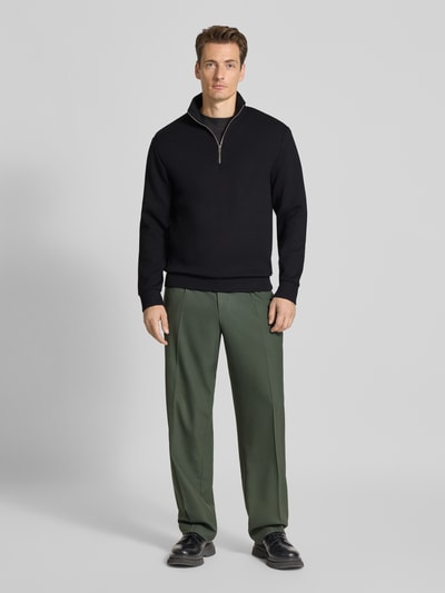 SELECTED HOMME Regular Fit Sweatshirt aus Viskose-Mix Modell 'EMANUEL' Black 1