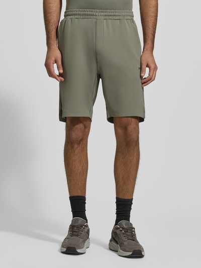 BOSS Green Regular Fit Sweatshorts aus schnell trocknendem Gewebe Modell 'HECON ACTIVE' Dunkelgruen 4