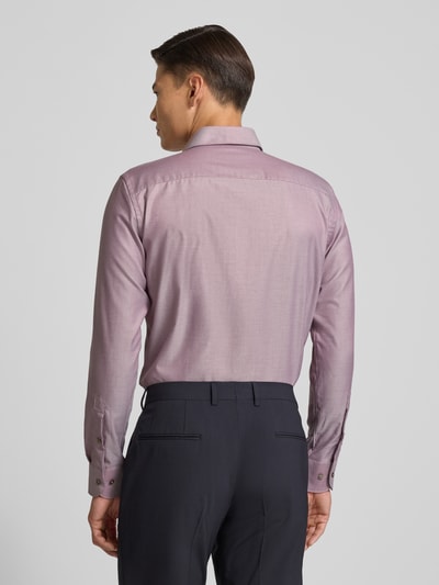 Profuomo Slim fit zakelijk overhemd met haaikraag Rood - 5