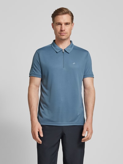 Joy Poloshirt met labelstitching, model 'CLAAS' Lichtgrijs - 4