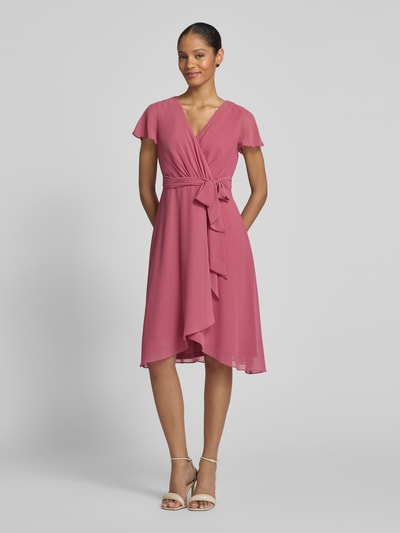 Christian Berg Cocktail Sukienka koktajlowa z zakładką Brudnoróżowy melanż 4