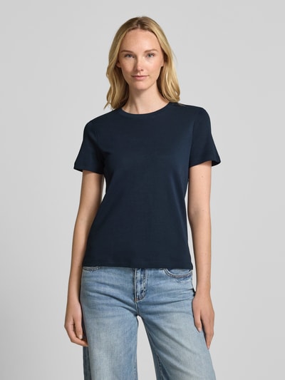Tom Tailor Regular fit T-shirt van puur katoen Donkerblauw - 4