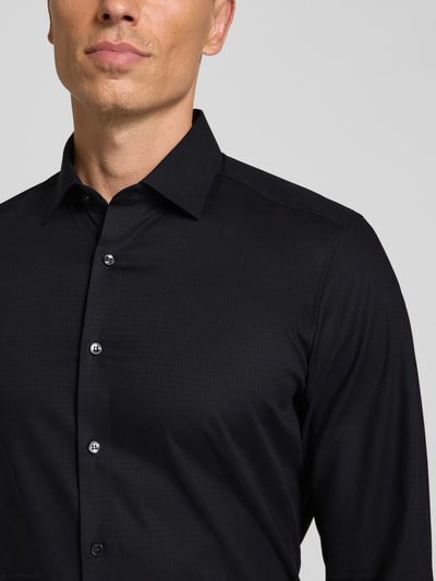 OLYMP Level Five Slim fit zakelijk overhemd met kentkraag Zwart - 3