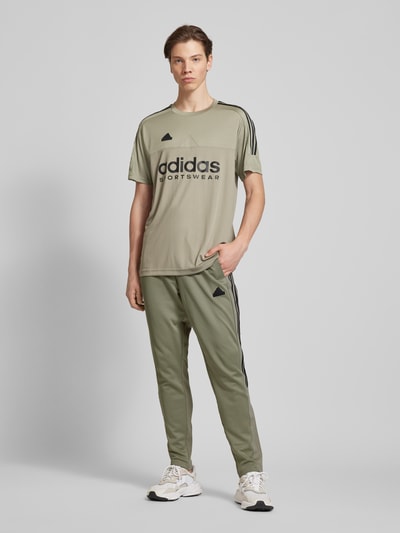 ADIDAS SPORTSWEAR Regular fit trainingsbroek met drukknoopzakken, model 'TIRO' Taupe - 1