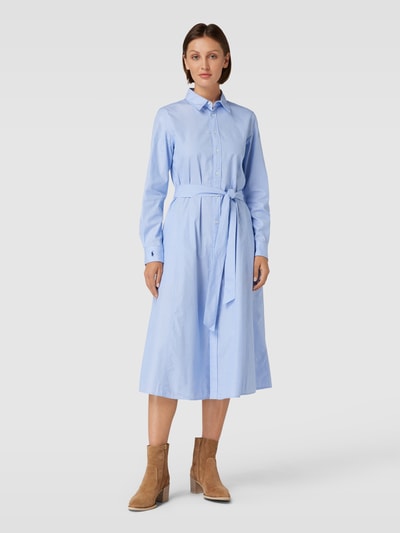 Polo Ralph Lauren Hemdblusenkleid mit Umlegekragen Modell 'ASHTN' Blau 4