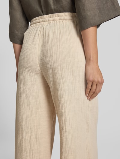 Christian Berg Woman Wide leg stoffen broek in verkorte pasvorm Ecru - 3