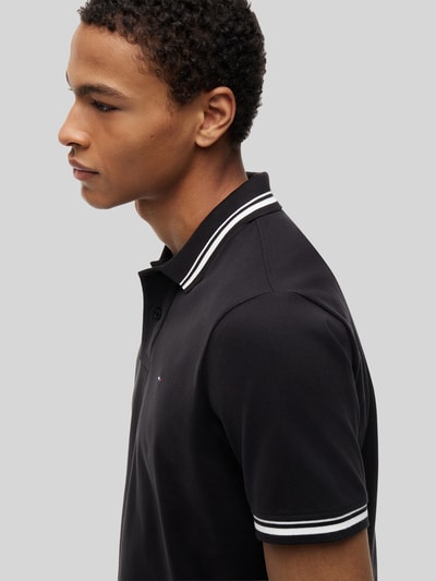 Tommy Jeans Regular Fit Poloshirt aus reiner Baumwolle Black 3